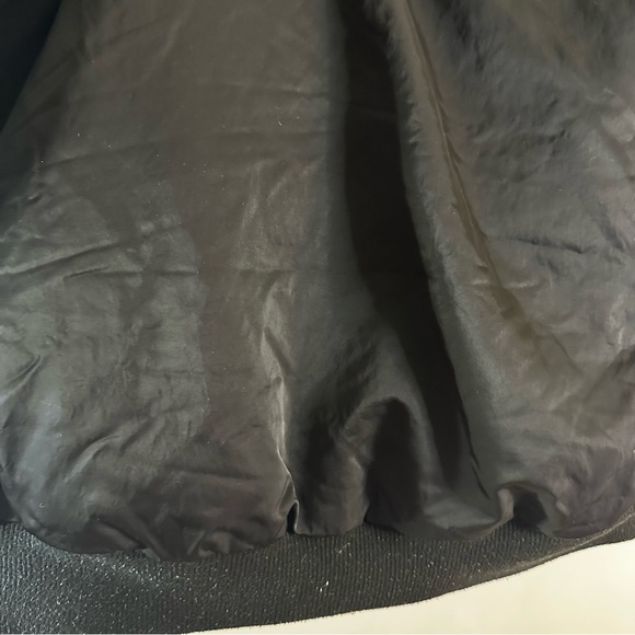 Adidas Originals Trefoil Black Bomber Jacket L Oversized Streetwear Y2K Puffer - Picture 14 of 15